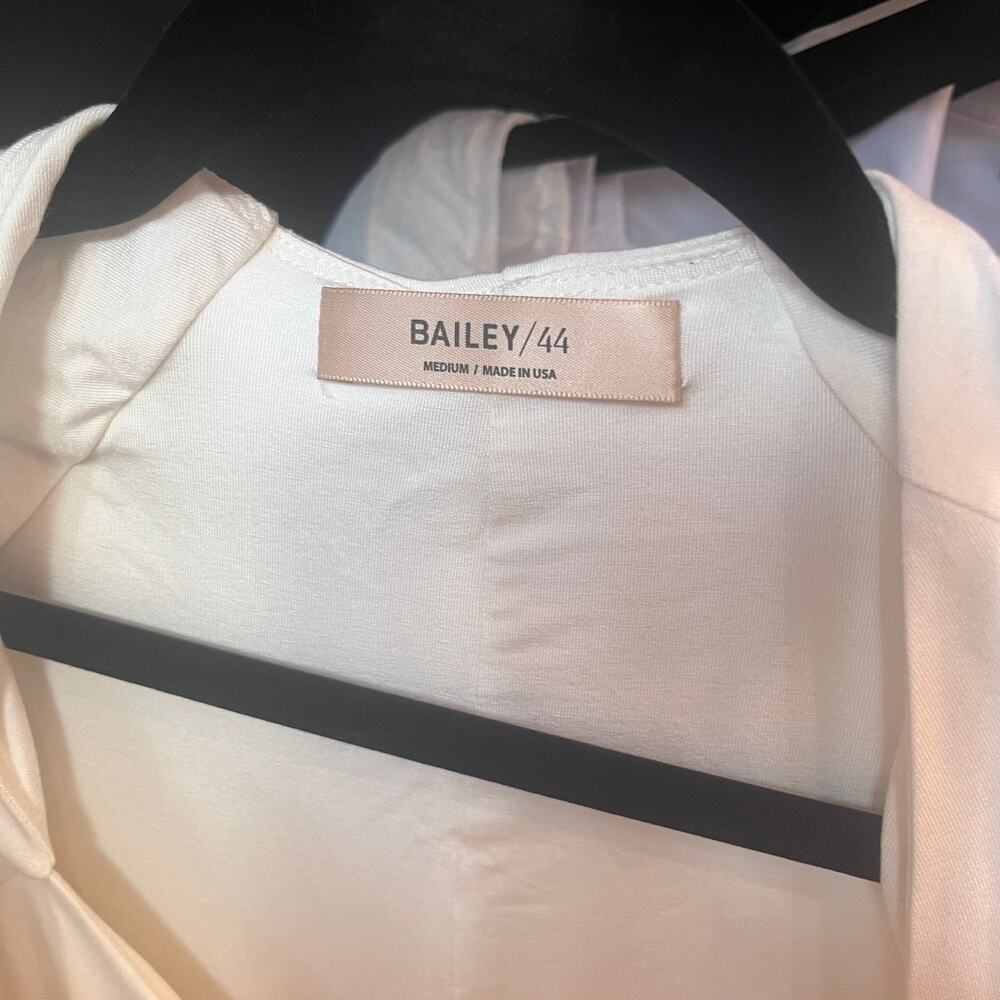 Bailey 44 Burman Dress in To Be Me Crème Long Sleeve Halter Sz Medium NWT - Picture 9 of 10